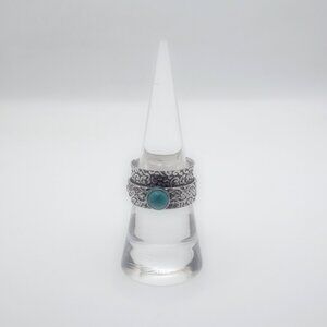 Meditation Spinning Anxiety Stress Relief Sterling Silver Ring